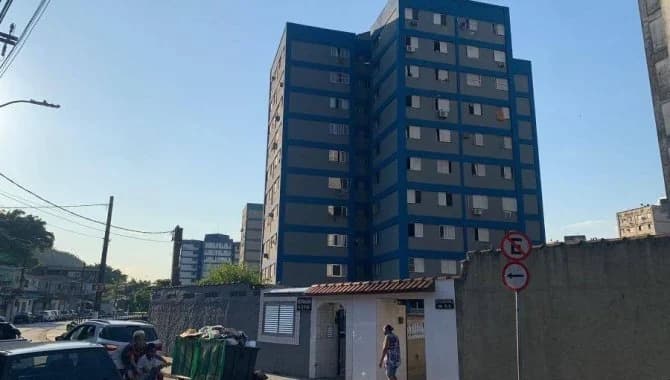 Foto 1 de 6: Apartamento em leilão em Santos - SP, bairro Saboó — Apartamento 57 m² (1 vaga) - Saboó - Santos - SP