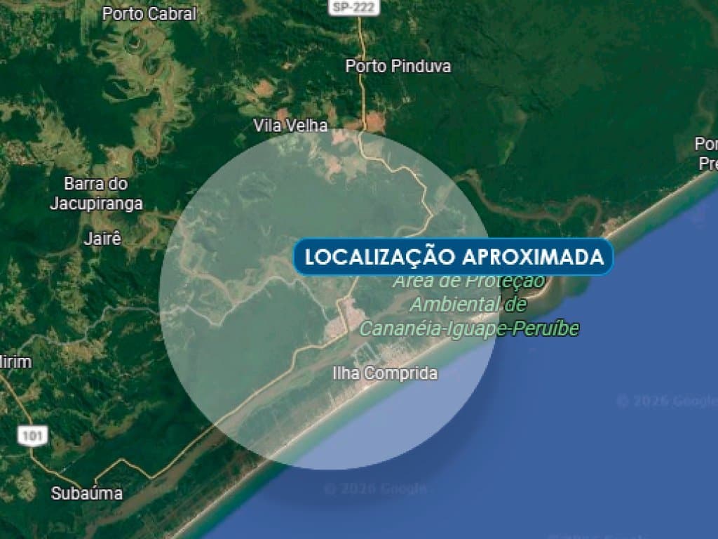 Foto 2 de 2: Terreno em leilão em Ilha Comprida - SP — Terreno 252 m² - Balneário Jardim Cidade de Deus Gleba II - Ilha Comprida - SP