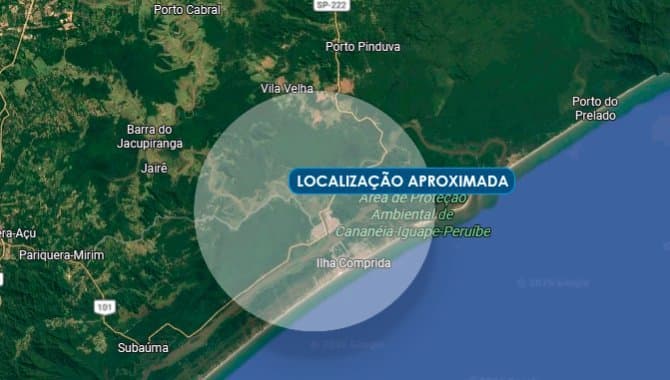 Foto 1 de 2: Terreno em leilão em Ilha Comprida - SP — Terreno 252 m² - Balneário Jardim Cidade de Deus Gleba II - Ilha Comprida - SP