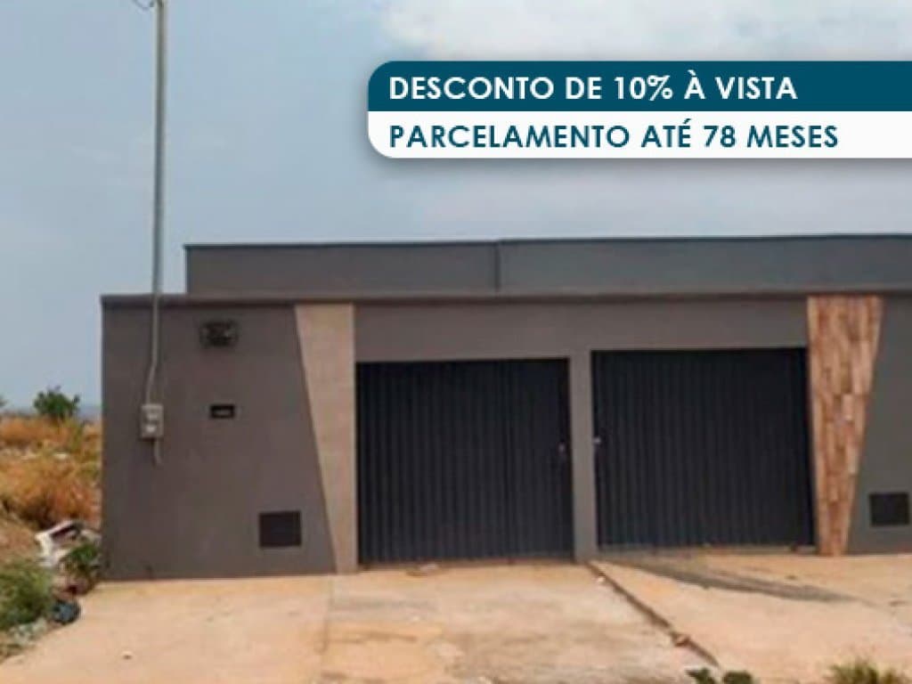 Casa em leilão em Planaltina - GO — Casa 82 m² - Loteamento Brasilinha Sudoeste - Planaltina - GO