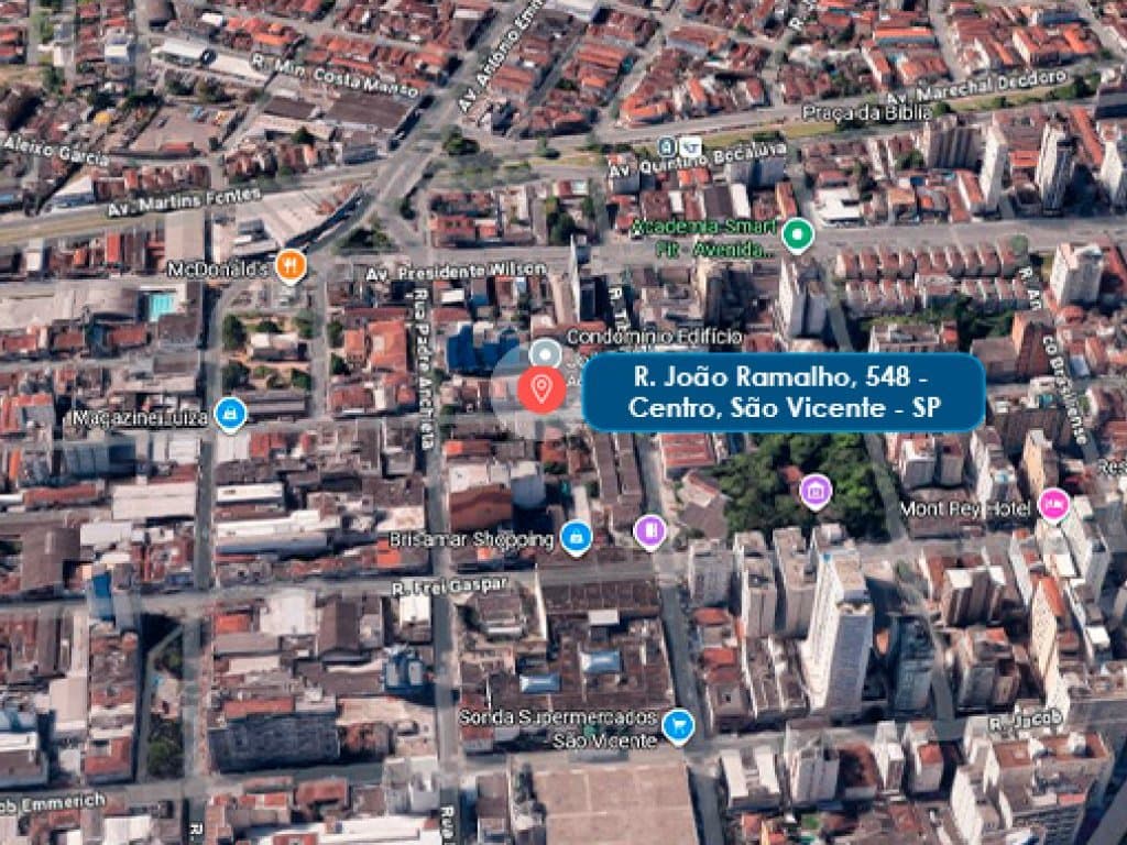 Foto 6 de 6: Apartamento em leilão em São Vicente - SP, bairro Centro — Direitos sobre Apartamento no Litoral com 59 m² - Centro - São Vicente - SP