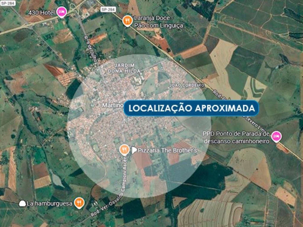 Terreno em leilão em Martinópolis - SP — Terreno 800 m² (Lt. 12 da Qd. C) - Martinópolis - SP