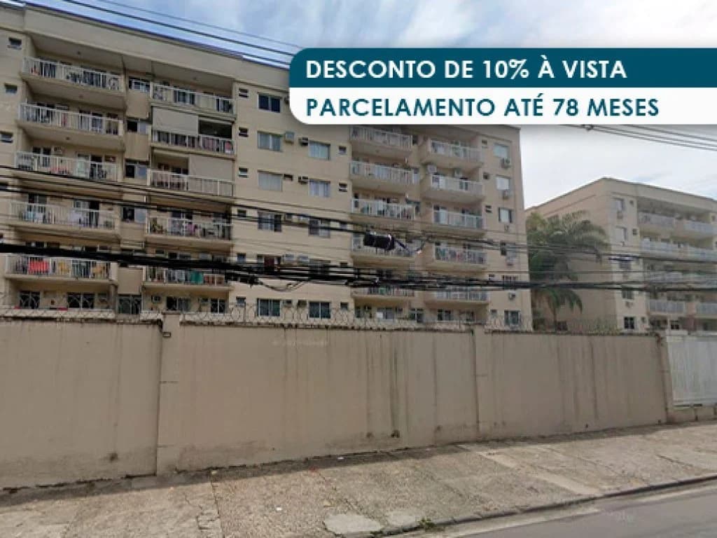 Foto 1 de 2: Apartamento em leilão em Rio De Janeiro - RJ, bairro Jacarepaguá — Apartamento 59 m² (privativa + comum) com 01 vaga - Jacarepaguá - Rio de Janeiro - RJ