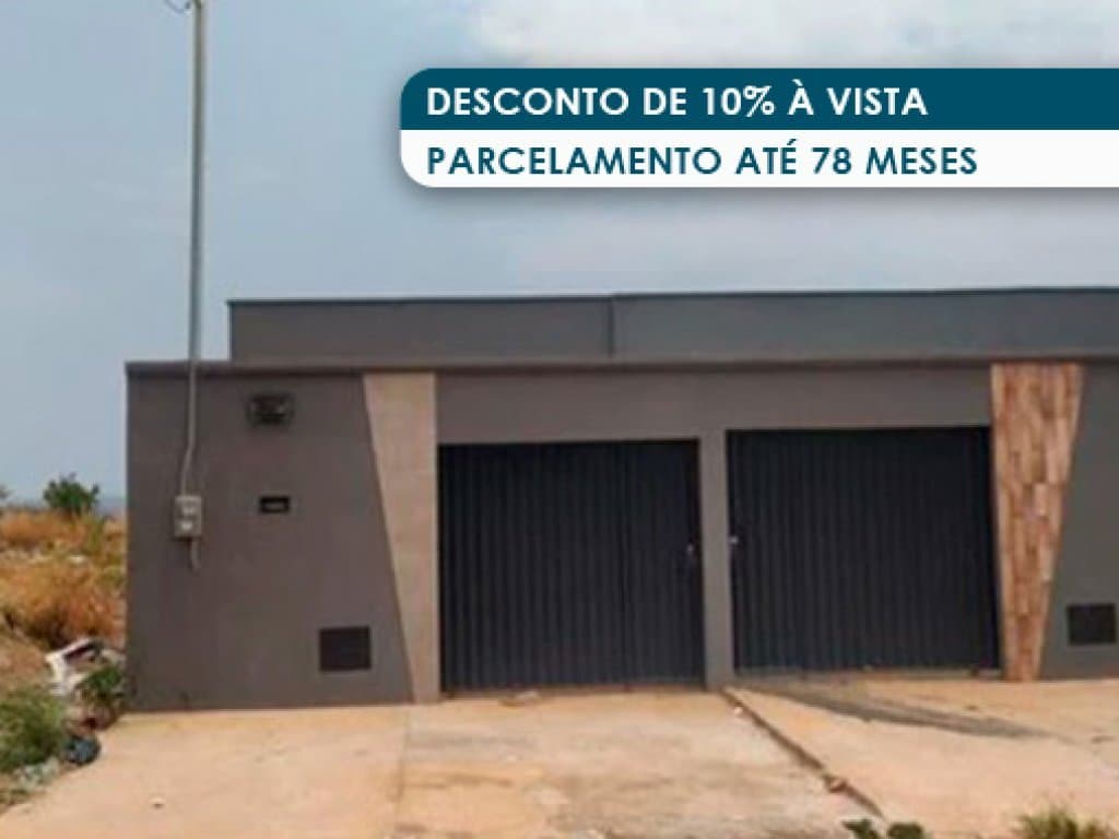 Foto 1 de 2: Casa em leilão em Planaltina - GO — Casa 82 m² - Loteamento Brasilinha Sudoeste - Planaltina - GO