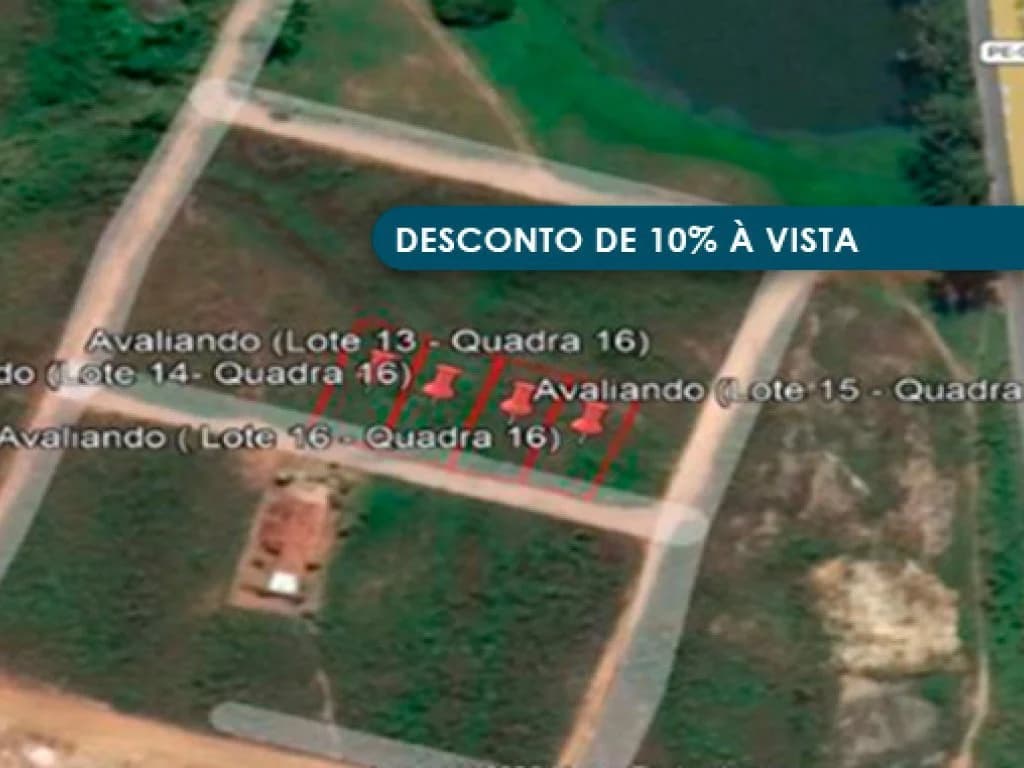 Foto 1 de 3: Terreno em leilão em Timbaúba - PE — 04 Terrenos 360 m² (cada) - Loteamento Araruna II - Timbaúba - PE
