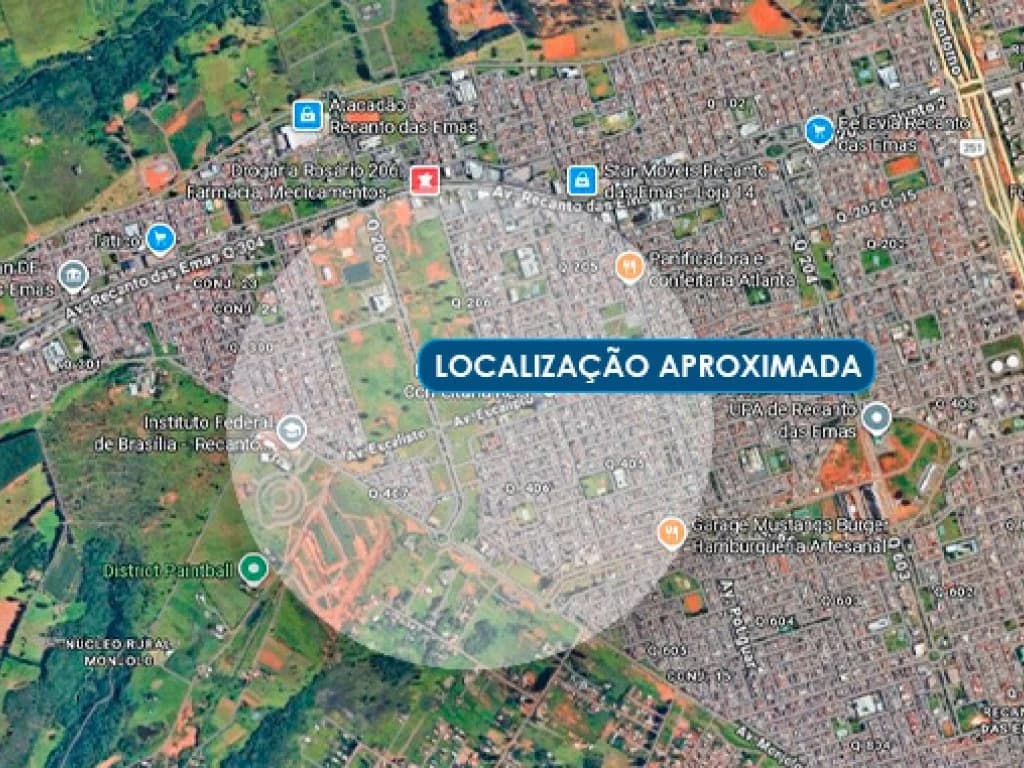 Terreno em leilão em Brasília - DF, bairro Recanto das Emas — Casas em Terreno de 150 m² - Recanto das Emas - Brasília - DF