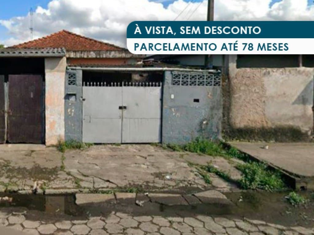 Foto 1 de 3: Casa em leilão em São Vicente - SP, bairro Joquei Clube — Casa 70 m² - Parque São Vicente - São Vicente - SP