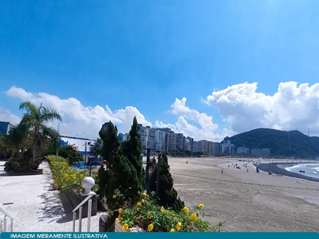Foto 2 de 5: Apartamento em leilão em São Vicente - SP, bairro Ilha Porchat — Apartamento no Litoral 216 m² (02 Vagas) - Ilha Porchat - São Vicente - SP