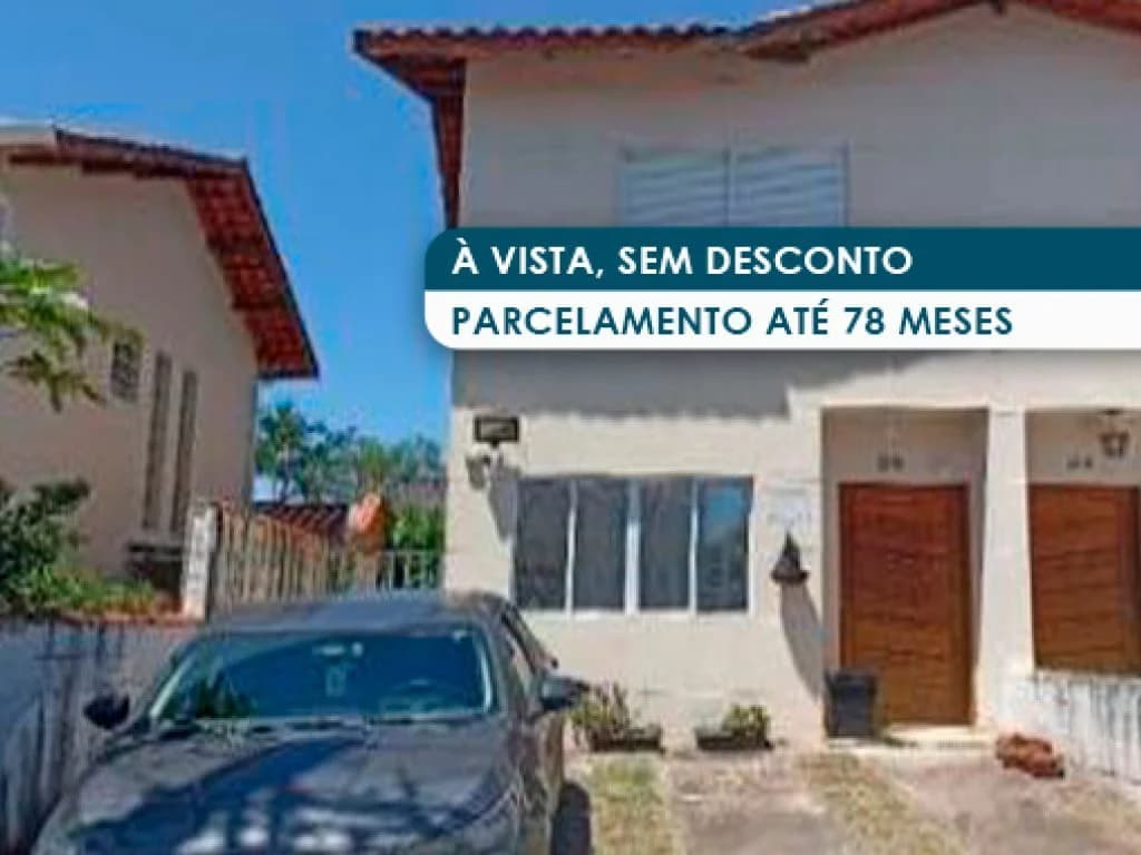 Foto 1 de 3: Casa em leilão em Cotia - SP, bairro Água Espraiada — Casa em Condomínio 60 m² (02 vagas) - Água Espraiada - Cotia - SP