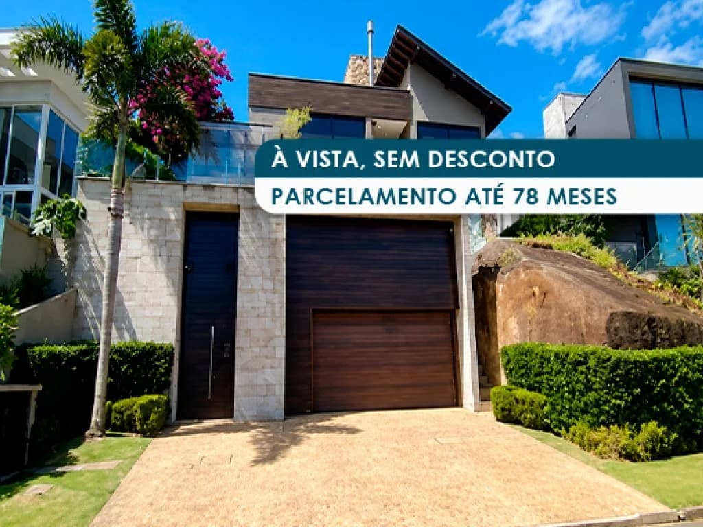 Foto 1 de 29: Casa em leilão em Florianópolis - SC, bairro Cacupé — Casa de Alto Padrão em Condomínio 435 m² - Cacupé - Florianópolis - SC