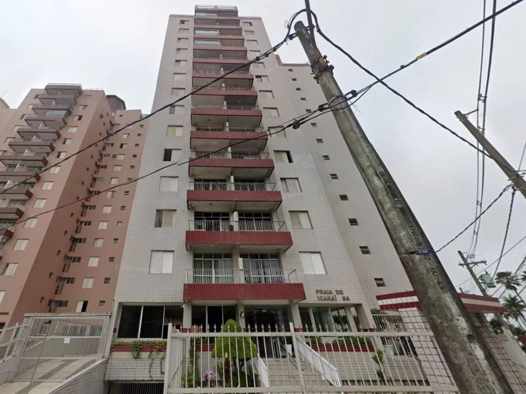 Foto 1 de 10: Apartamento em leilão em Praia Grande - SP, bairro Guilhermina — Apartamento 49 m² (01 vaga) - Praia da Guilhermina - Praia Grande - SP