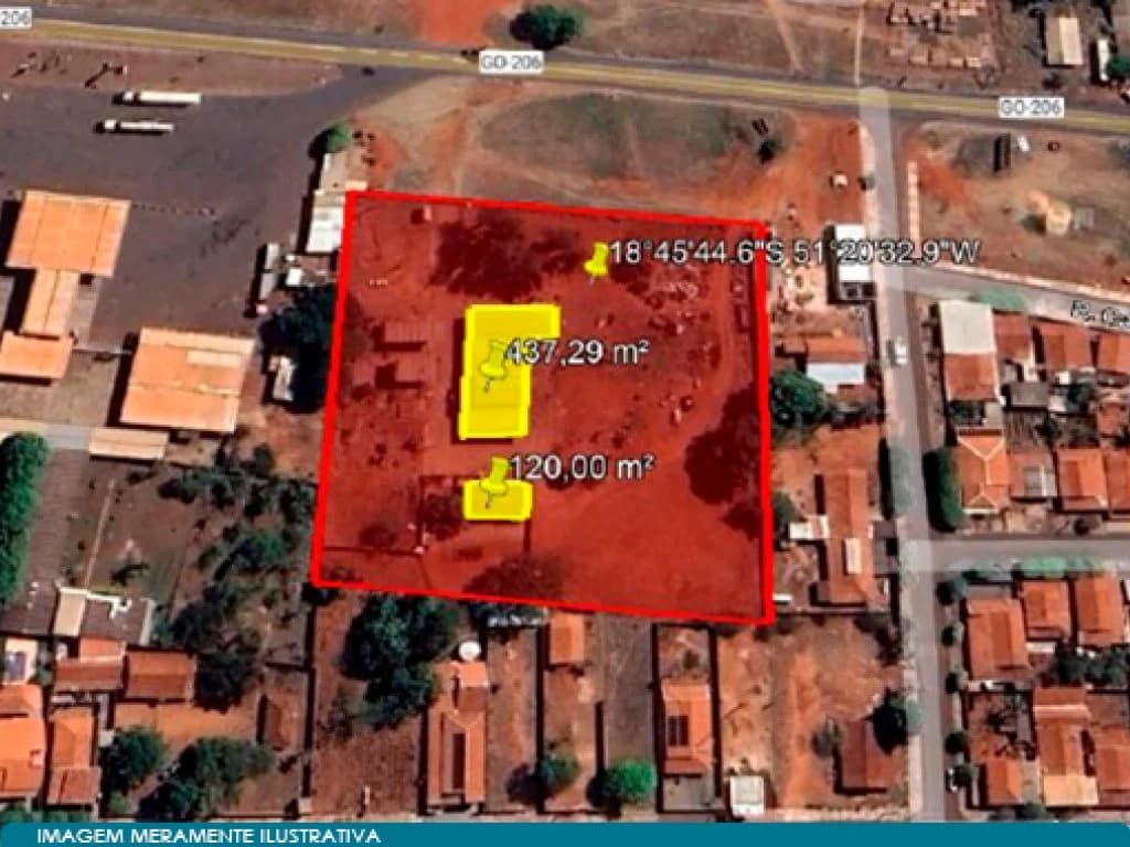 Foto 8 de 8: Area Rural em leilão em Itarumã - GO — Galpão em Área 10.000m² - Nova Esperança - Itarumã - GO