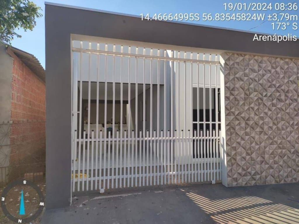 Foto 3 de 19: Casa em leilão em Arenápolis - MT, bairro Bela Vista — Casa, Padrão, 1 Vaga(S) de Garagem