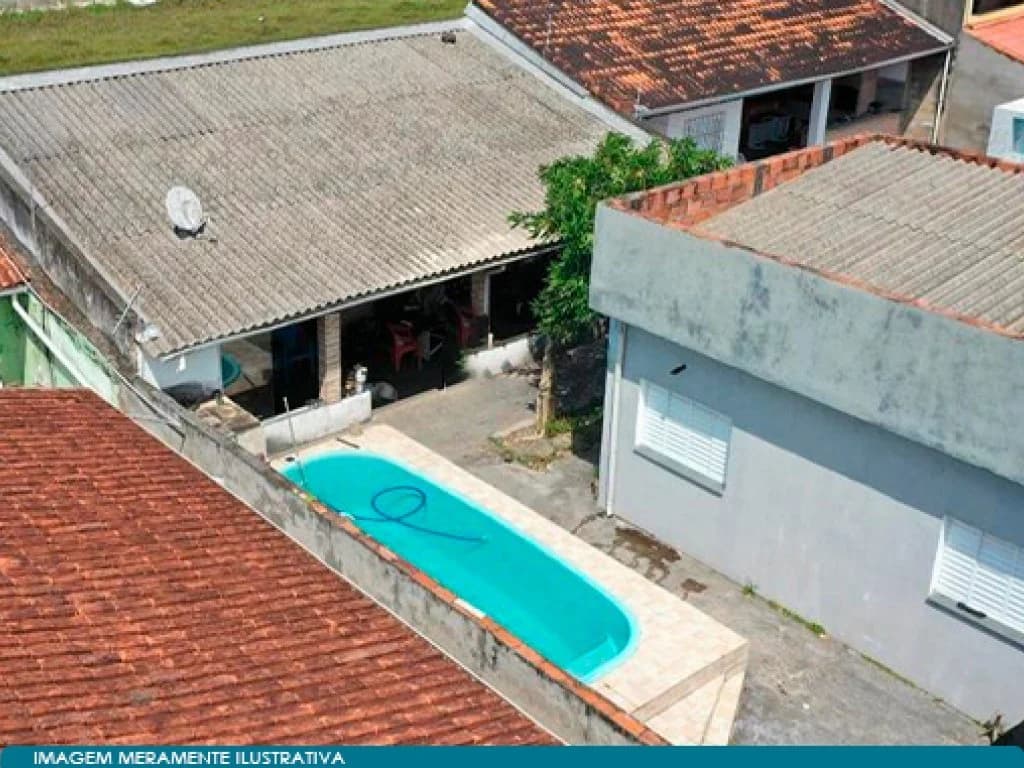 Foto 4 de 7: Casa em leilão em Itanhaém - SP, bairro Balneário Gaivotas — Casa em Terreno de 420 m² - Balneário Gaivotas - Itanhaém - SP