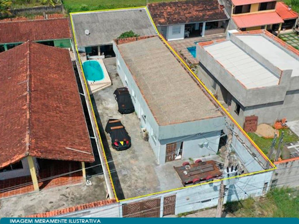Foto 6 de 7: Casa em leilão em Itanhaém - SP, bairro Balneário Gaivotas — Casa em Terreno de 420 m² - Balneário Gaivotas - Itanhaém - SP