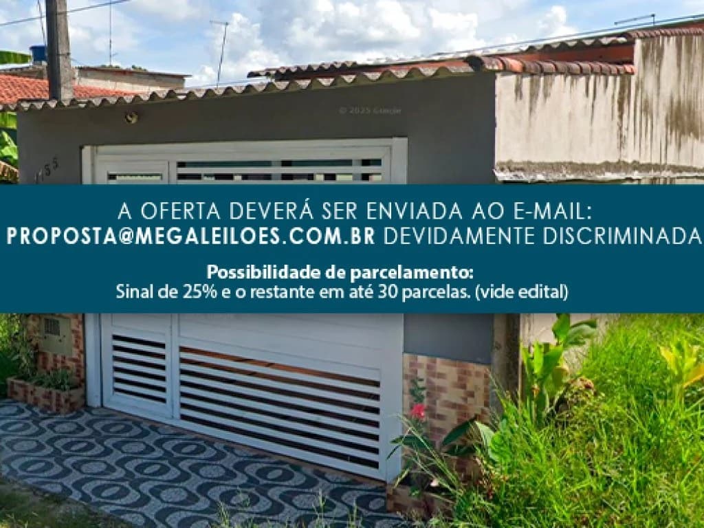 Foto 1 de 4: Casa em leilão em Itanhaém - SP, bairro Jardim Suarão — Casa em Terreno de 125 m² - Jardim Suarão - Itanhaém - SP
