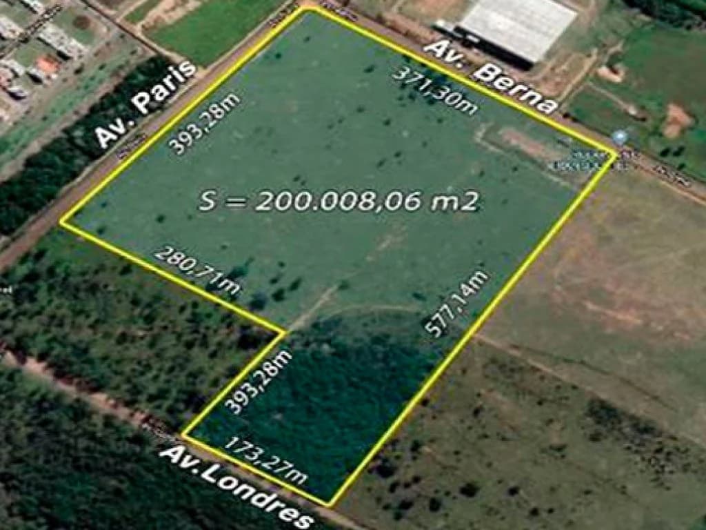 Foto 2 de 12: Terreno em leilão em Paulínia - SP, bairro Cascata — Terreno de Porte Industrial com 200.008 m² - Cascata - Paulínia - SP