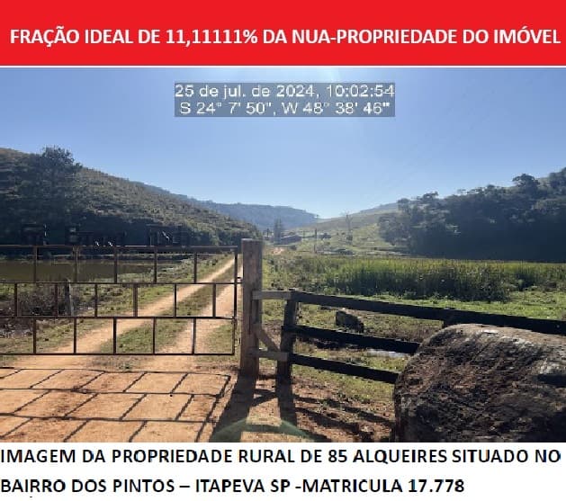 Foto 2 de 4: Area Rural em leilão em Itapeva - SP, bairro Bairro dos Pintos — Imóvel Rural | Itapeva /SP