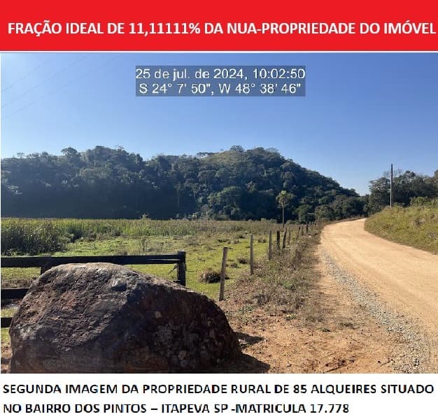Foto 3 de 4: Area Rural em leilão em Itapeva - SP, bairro Bairro dos Pintos — Imóvel Rural | Itapeva /SP