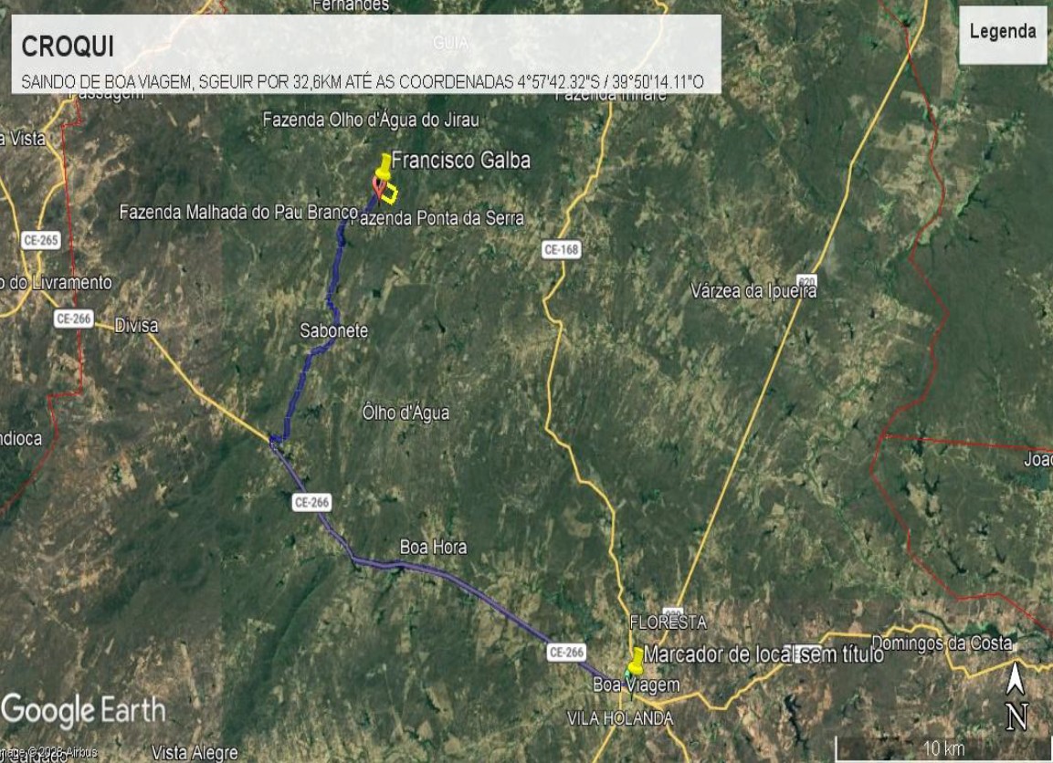Foto 4 de 5: Area Rural em leilão em Boa Viagem - CE — Imóvel Rural | Boa Viagem/CE