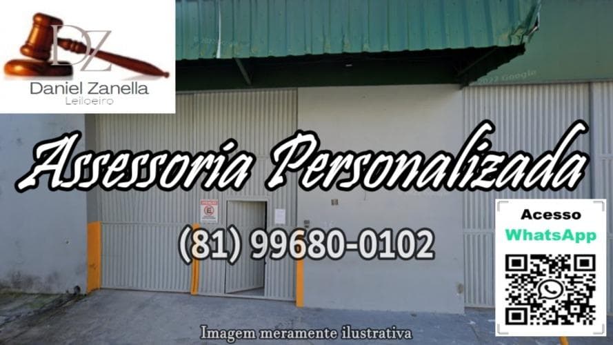 Comercial em leilão em Caruaru - PE — Imóvel tipo galpão, à Rua Dois Irmãos, Nº 166 (Lote nº 12), Santa Rosa, Caruaru/PE, com área superficial de 187,50m².
