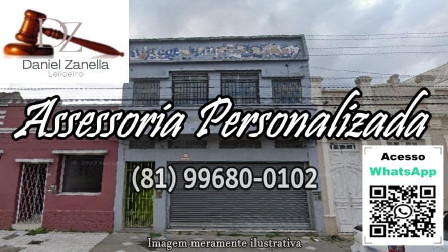 Comercial em leilão em Pelotas - RS — Prédio na Rua General Osório, nº 961, Centro, Pelotas/RS, terreno mede 5,30X22,50m