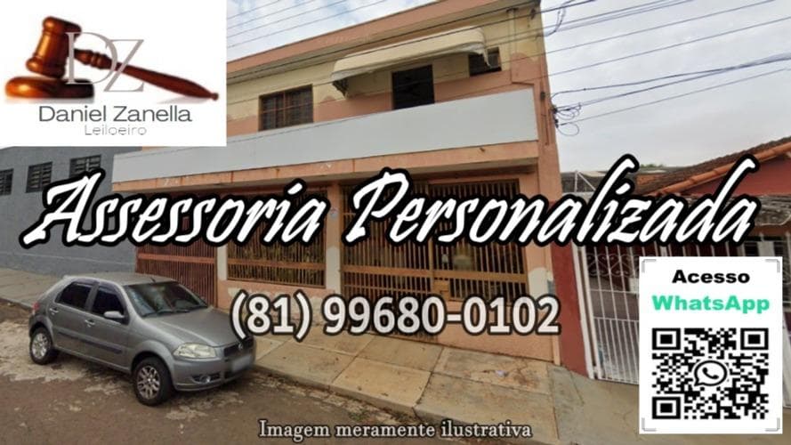Comercial em leilão em São Carlos - SP — Prédio residencial com dois pavimentos, com frente para Rua José Gullo, n° 231/240, Vila Marina, São Carlos/SP. Com área medindo 10mX30m e área construída de 882,00 m².