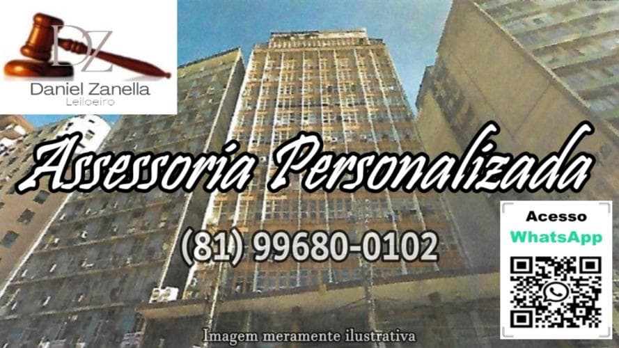 Comercial em leilão em Recife - PE — Sala comercial nº 1308 no Edifício Tabira à Av. Conde da Boa Vista, nº 121, Boa Vista, Recife/PE, com 26,70 m² de área útil e 6,595 m² de área comum.