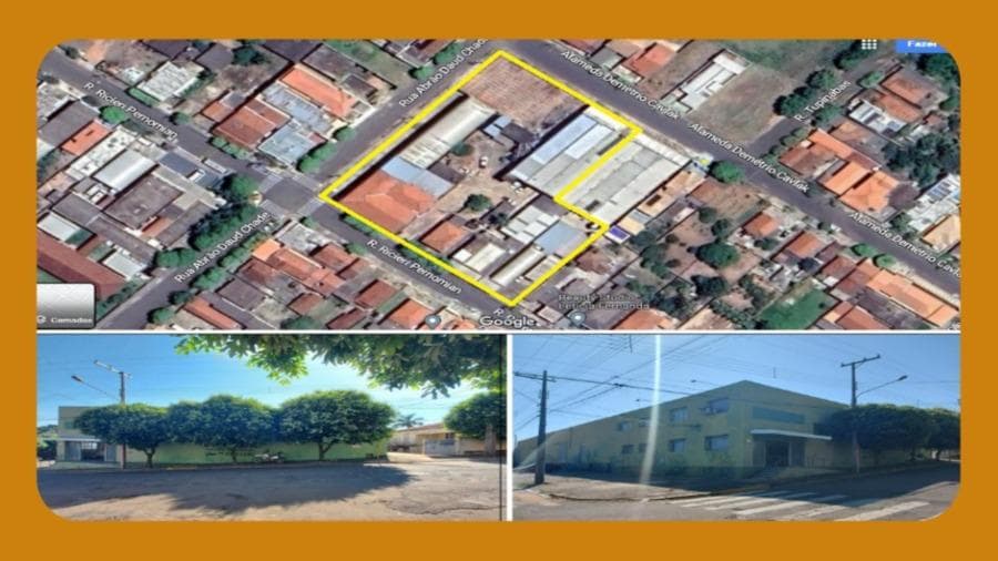 Terreno em leilão em Lucélia - SP — IMÓVEL EM LUCELIA/SP, REF.: RUA RICIERI PERNOMIAN COM A RUA ABRAÃO DAUD CHADE.