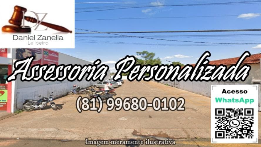 Foto 2 de 2: Terreno em leilão em Cassilândia - MS — IMÓVEL E SEU RESPECTIVO TERRENO, LOCALIZADA NA RUA ANTÔNIO PAULINO, Nº 624, CASSILÂNDIA/MS. COM ÁREA TOTAL DE 520,00 M² E ÁREA CONSTRUÍDA DE 70,00 M². NO IMÓVEL FUNCIONA O ESTACIONAMENTO DA EMPRESA EXECUTADA. (81) 99680-0102