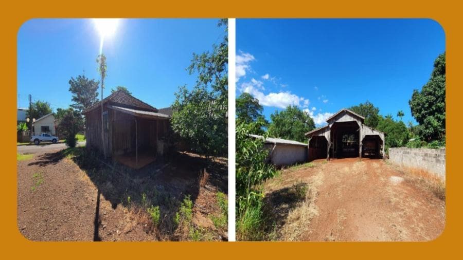 Foto 2 de 3: Terreno em leilão em Marialva - PR — LOTE DE TERRENO Nº 04, DA QUADRA 06, SITUADO NO MUNICÍPIO DE MARIALVA/PR. ÁREA TOTAL DE 750,00 M². SOBRE O TERRENO HÁ UMA CASA RESIDENCIAL EM MADEIRA COM 40,00 M² E AOS FUNDOS UM BARRACÃO COM 150,00 M². __