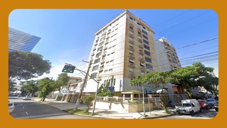 Foto 1 de 2: Apartamento em leilão em Santos - SP, bairro Aparecida — APARTAMENTO Nº 91, TIPO DUPLEX, LOCALIZADO NO 9º ANDAR E EM PARTE DO ANDAR DA COBERTURA DO EDIFÍCIO JOAMAR, À RUA PRIMEIRO DE MAIO, Nº 91, APARECIDA, SANTOS/SP, COM ÁREA ÚTIL DE 409,70M².__