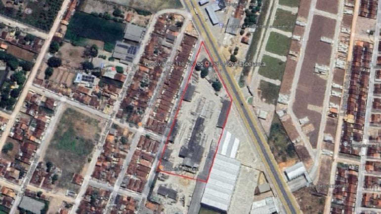 Foto 3 de 3: Comercial em leilão em Arapiraca - AL, bairro Nova Esperança — Imóvel Industrial, A.T.: 19.259m², margens Rod. AL-115, Nova Esperança, Arapiraca/AL
