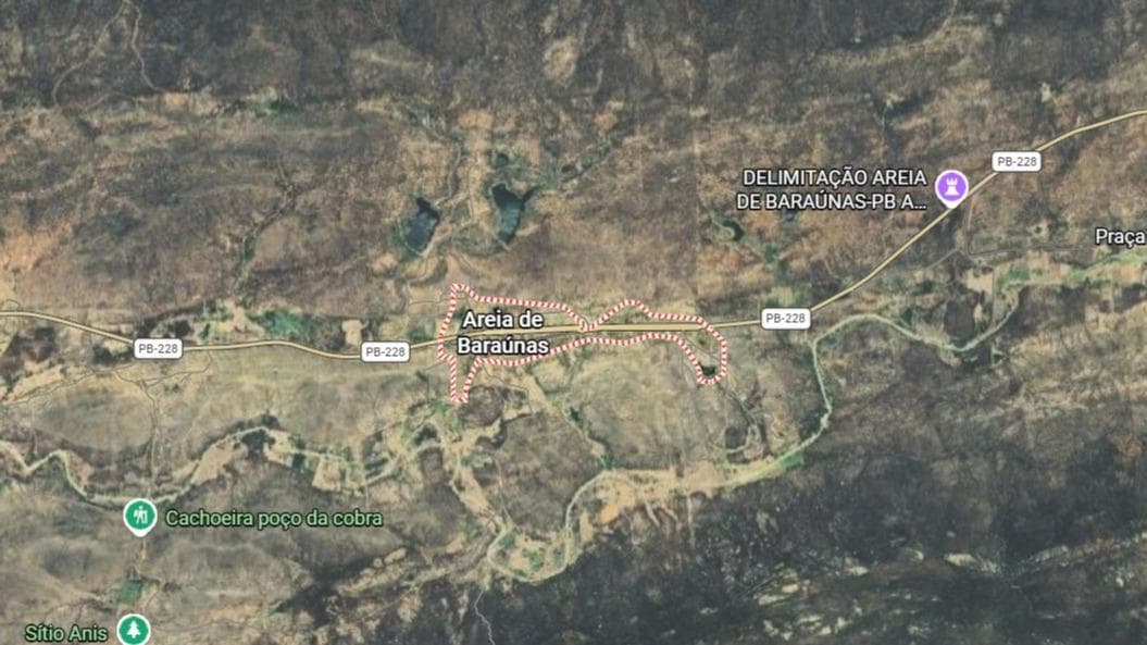 Foto 2 de 2: Area Rural em leilão em Areia De Baraúnas - PB — Imóvel Rural, 1007ha, Areia de Baraúna/PB