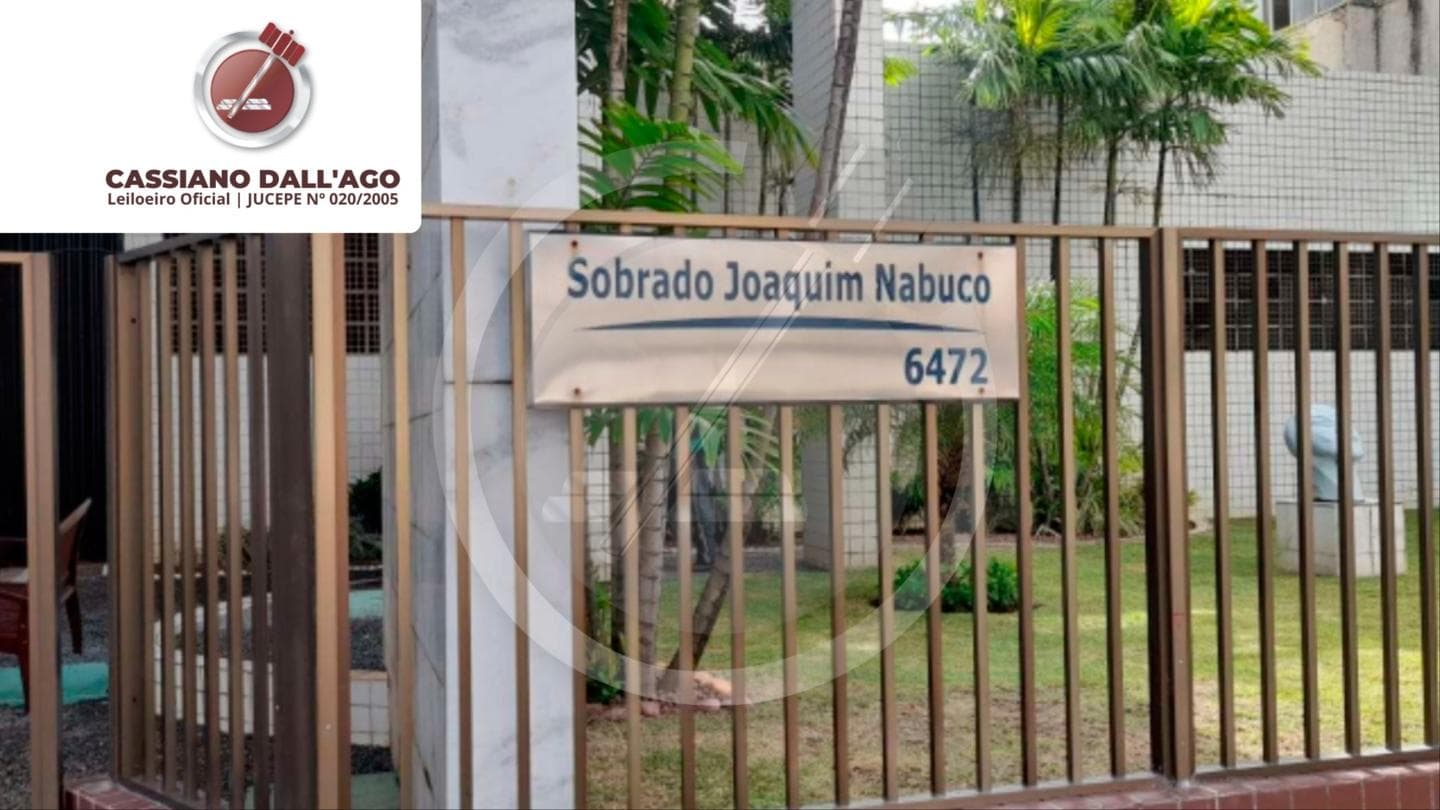 Foto 2 de 6: Apartamento em leilão em Jaboatão Dos Guararapes - PE, bairro Candeias — Apartamento nº 903, com área de 84,83m², do Edf. Sobrado Joaquim Nabuco, situado à Av. Bernardo Vieira de Melo, nº 6.472, Candeias, Jaboatão dos Guararapes/PE