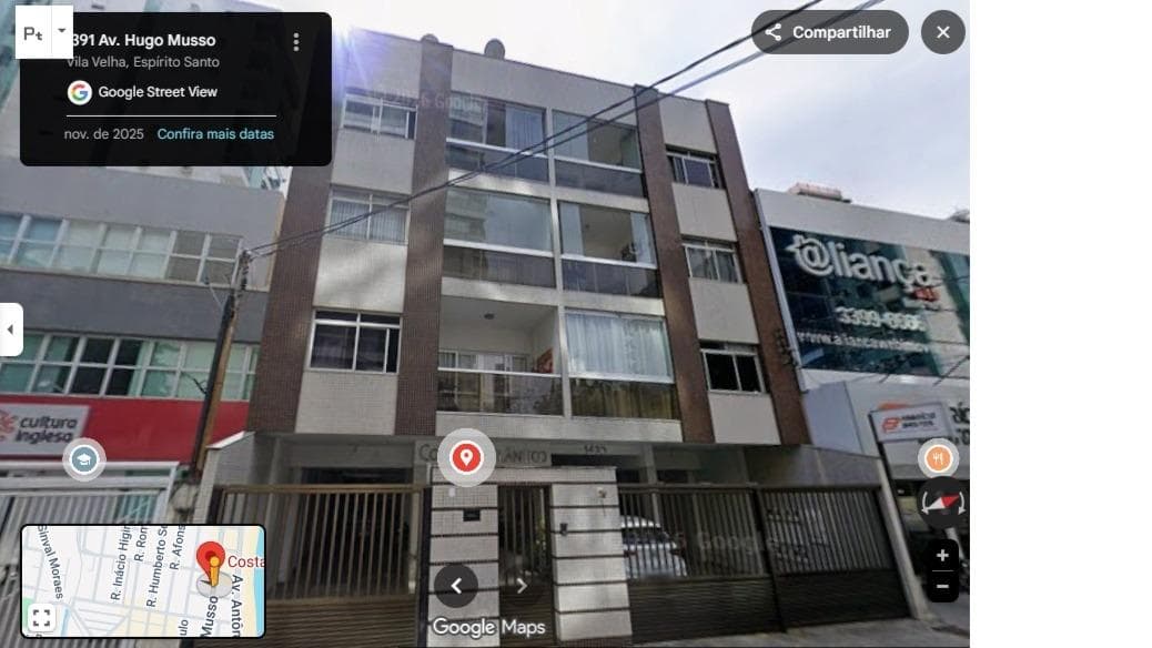 Apartamento em leilão em Vila Velha - ES, bairro Praia da Costa — Apto 301 do Ed. Costa do Atlãntico, localizado na Av. Hugo Musso