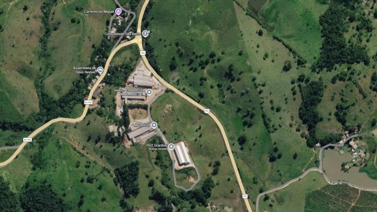 Foto 2 de 3: Area Rural em leilão em Cachoeiro De Itapemirim - ES — Imóvel Industrial, A.T.: 19.742m², 2.998m², margens BR-482, Cachoeiro do Itapemirim/ES