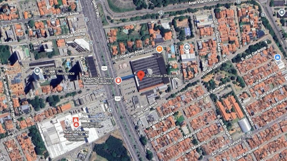 Foto 2 de 3: Comercial em leilão em Natal - RN, bairro Capim Macio — Shopping, A.T.: 35.638m², 213 lojas, Lagoa Nova, Natal/RJ