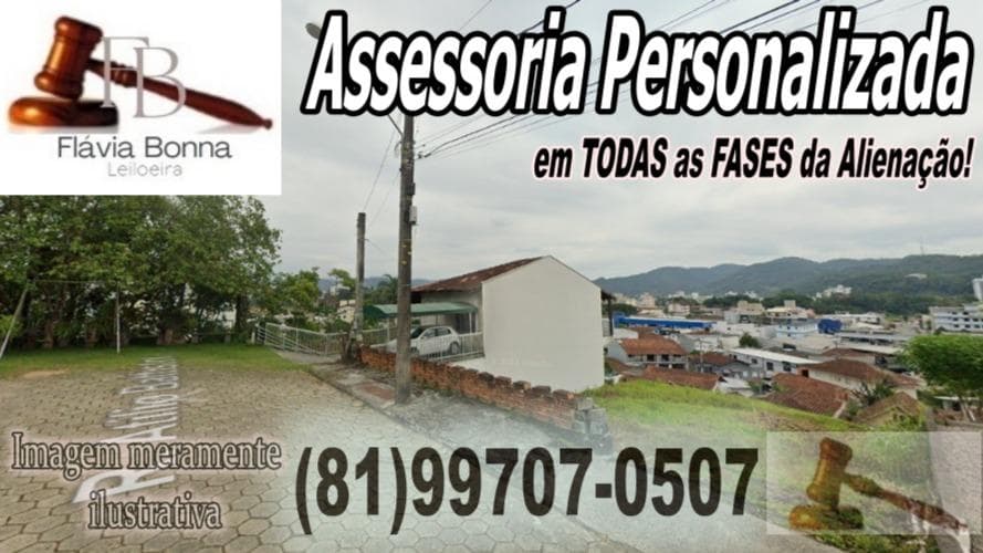 Imóvel em leilão em Brusque - SC — Imóvel na Rua Atílio Battistoti, s/n, fundos do Edifício Itacolomi (R. Azambuja, 173), Bairro Azambuja, Brusque/SC.