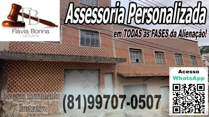 Comercial em leilão em Juiz De Fora - MG — Prédio e 03 vagas de Garagem, à Rua Alberto Guedes, 30-A, Bairro Jardim Esperança, Juiz de Fora/MG. Prédio edificado sobre os lotes matrícula 10446 e 10447, correspondendo ao lote 22 e lote 01.