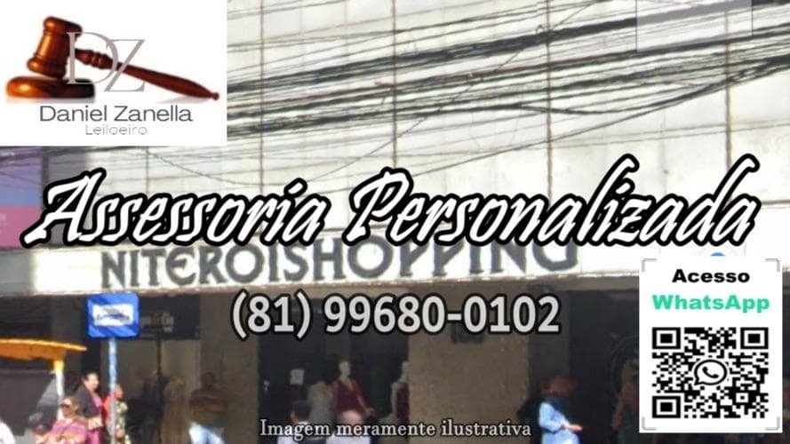 Comercial em leilão em Niterói - RJ — 01 (uma) Loja comercial nº 310 do Edifício Seller Center, Niterói Shopping, situado na Rua da Conceição nº 188, no 1º Subdistrito do 1º Distrito do Município de Niterói/RJ. Registrado no Cartório do 18º Ofício de Niterói/RJ, sob a matrícula nº 12811