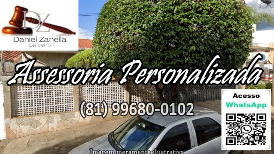 Imóvel em leilão em Bauru - SP — Imóvel residencial à Rua Araújo Leite, nº 17-26, Centro, Bauru/SP, com 276,67m² de área construída e 413m² de área total.