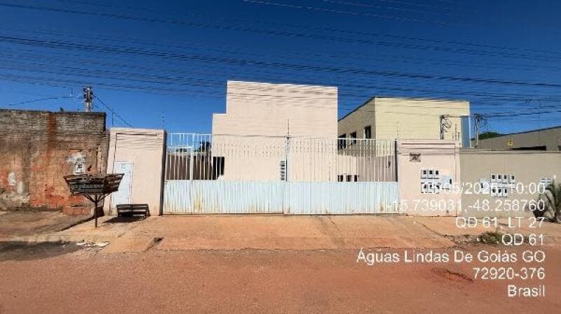 Apartamento em leilão em Águas Lindas De Goiás - GO — LOTE 044 Apartamento com 54,27M² de Área Privativa em AGUAS LINDAS DE GOIAS/GO