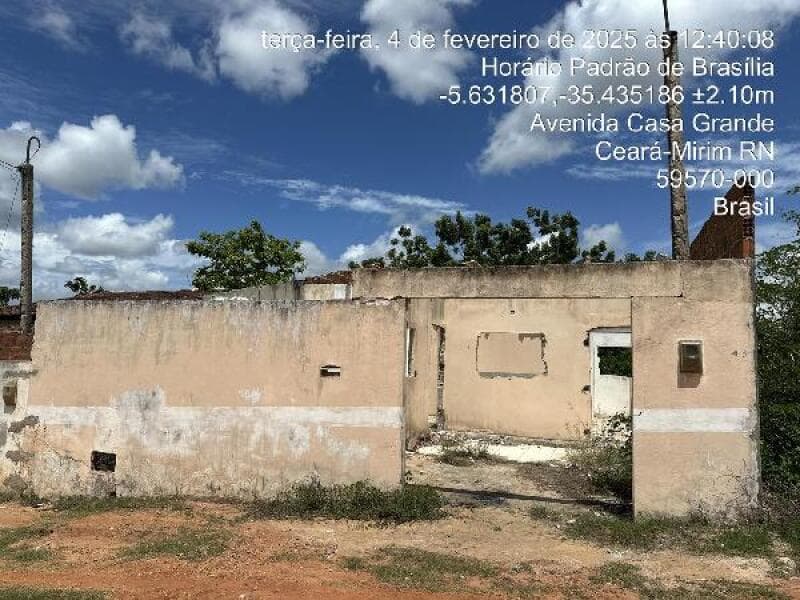 Casa em leilão em Ceará-mirim - RN — LOTE 309 Casa com 50,79M² de Área Privativa em CEARA-MIRIM/RN