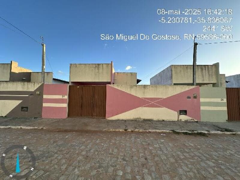 Casa em leilão em Parazinho - RN — LOTE 313 Casa com 61,75M² de Área Privativa em PARAZINHO/RN