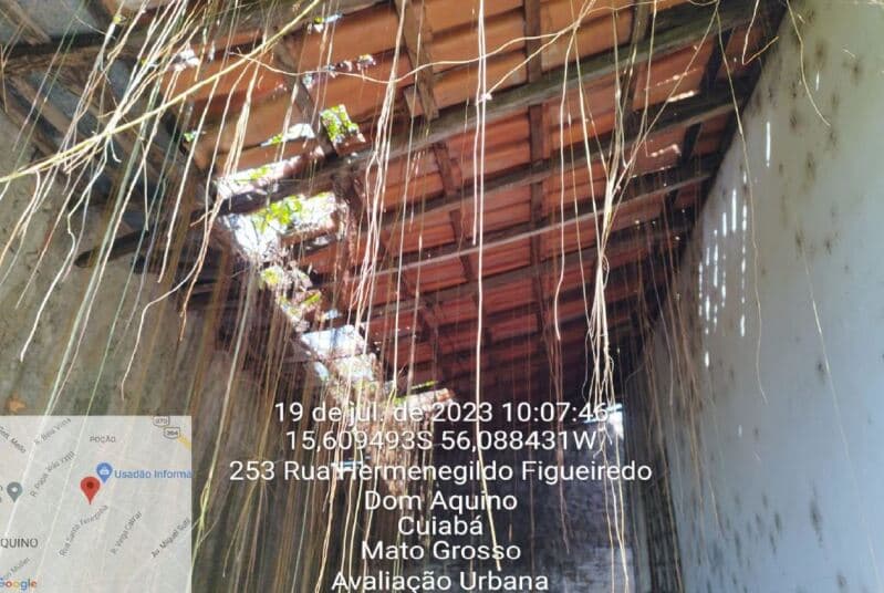 Foto 15 de 23: Terreno em leilão em Cuiabá - MT, bairro Dom Aquino — LOTE 001 Terreno com benfeitorias (casa). Com área do terreno de 1348,64m² e área construída de 82,9