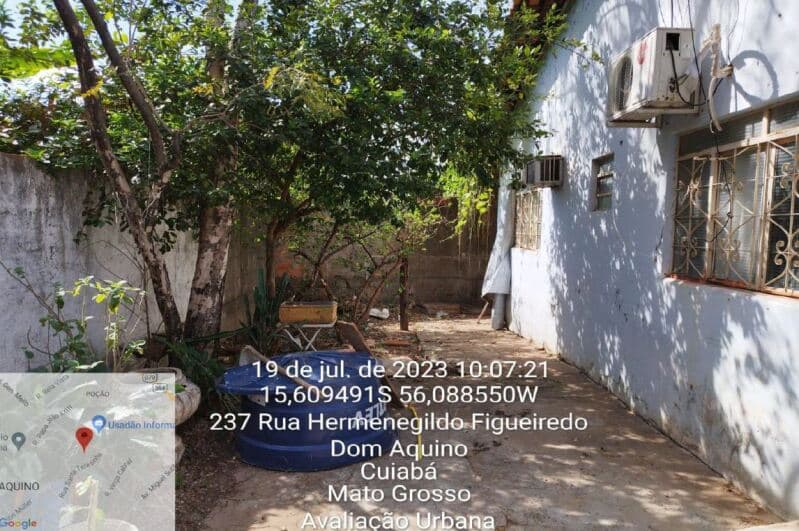 Foto 17 de 23: Terreno em leilão em Cuiabá - MT, bairro Dom Aquino — LOTE 001 Terreno com benfeitorias (casa). Com área do terreno de 1348,64m² e área construída de 82,9