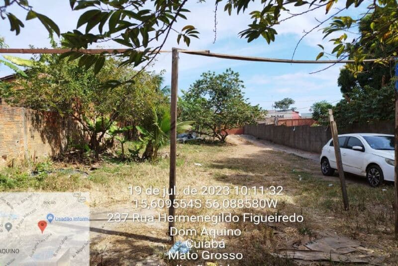 Foto 20 de 23: Terreno em leilão em Cuiabá - MT, bairro Dom Aquino — LOTE 001 Terreno com benfeitorias (casa). Com área do terreno de 1348,64m² e área construída de 82,9