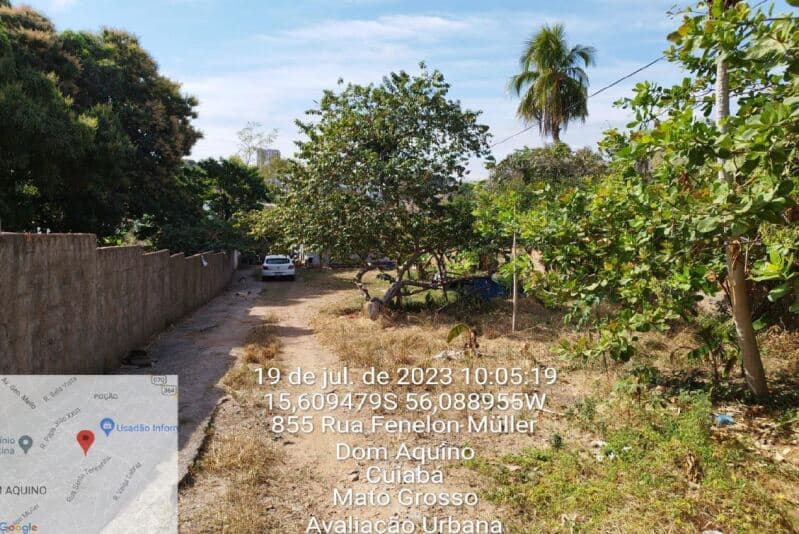 Foto 21 de 23: Terreno em leilão em Cuiabá - MT, bairro Dom Aquino — LOTE 001 Terreno com benfeitorias (casa). Com área do terreno de 1348,64m² e área construída de 82,9