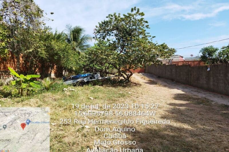 Foto 23 de 23: Terreno em leilão em Cuiabá - MT, bairro Dom Aquino — LOTE 001 Terreno com benfeitorias (casa). Com área do terreno de 1348,64m² e área construída de 82,9
